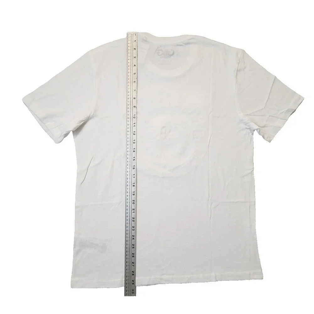 G by GUESS Los Angeles Men's Short Sleeve T-Shirt Size L Samuel Logo Tee White - Picture 6 of 7